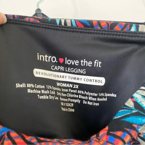 Intro.Love the Fit Capri Leggings size-2XL - Picture 7 of 8